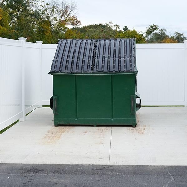 commercial dumpsters can customize pick-up schedules based upon their clients' needs